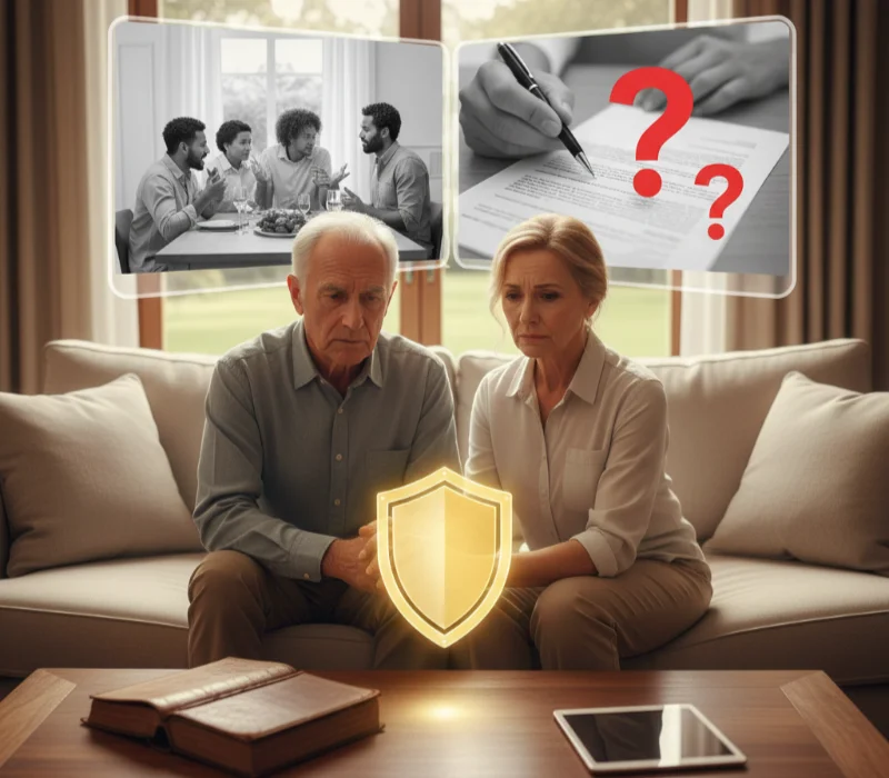 ריבים על ירושה בין הילדים, לא רוצים שאדם זר ינהל לכם את החיים, לא רוצים להיות נטל על הילדים, כדאי לתת את הדעת עוד היום!